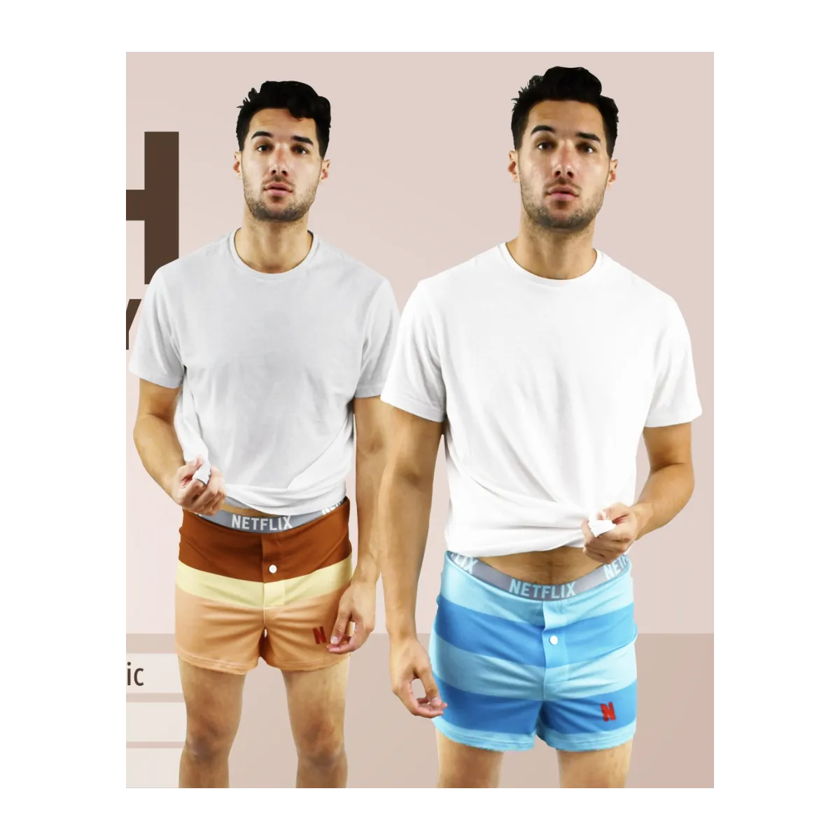 Soft-Touch Knit Boxer W/Button Fly