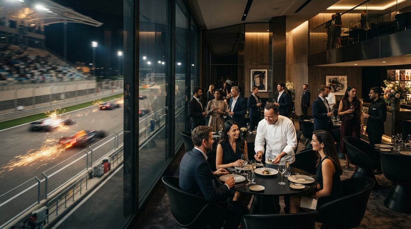 F1 Corporate Hospitality Suites: Spatial Standards and Strategic Hosting