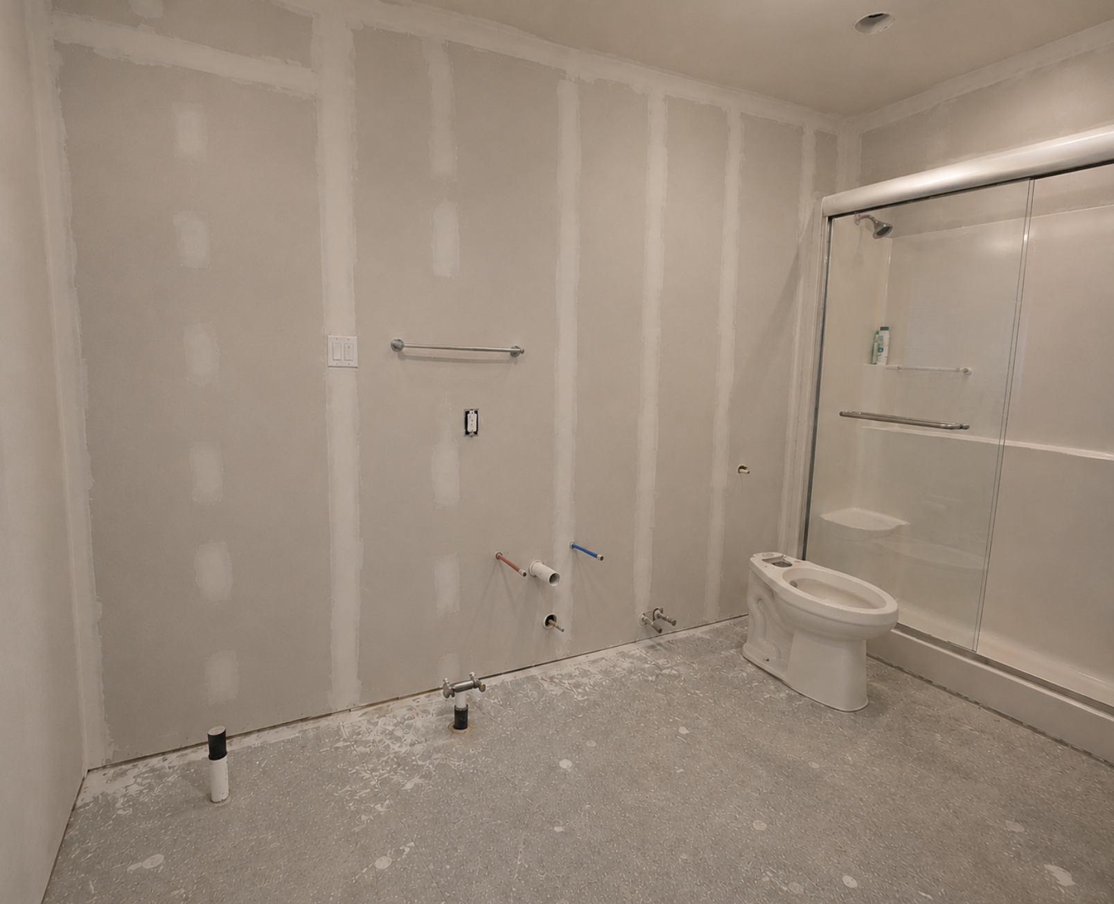 Bathroom renovation in progress