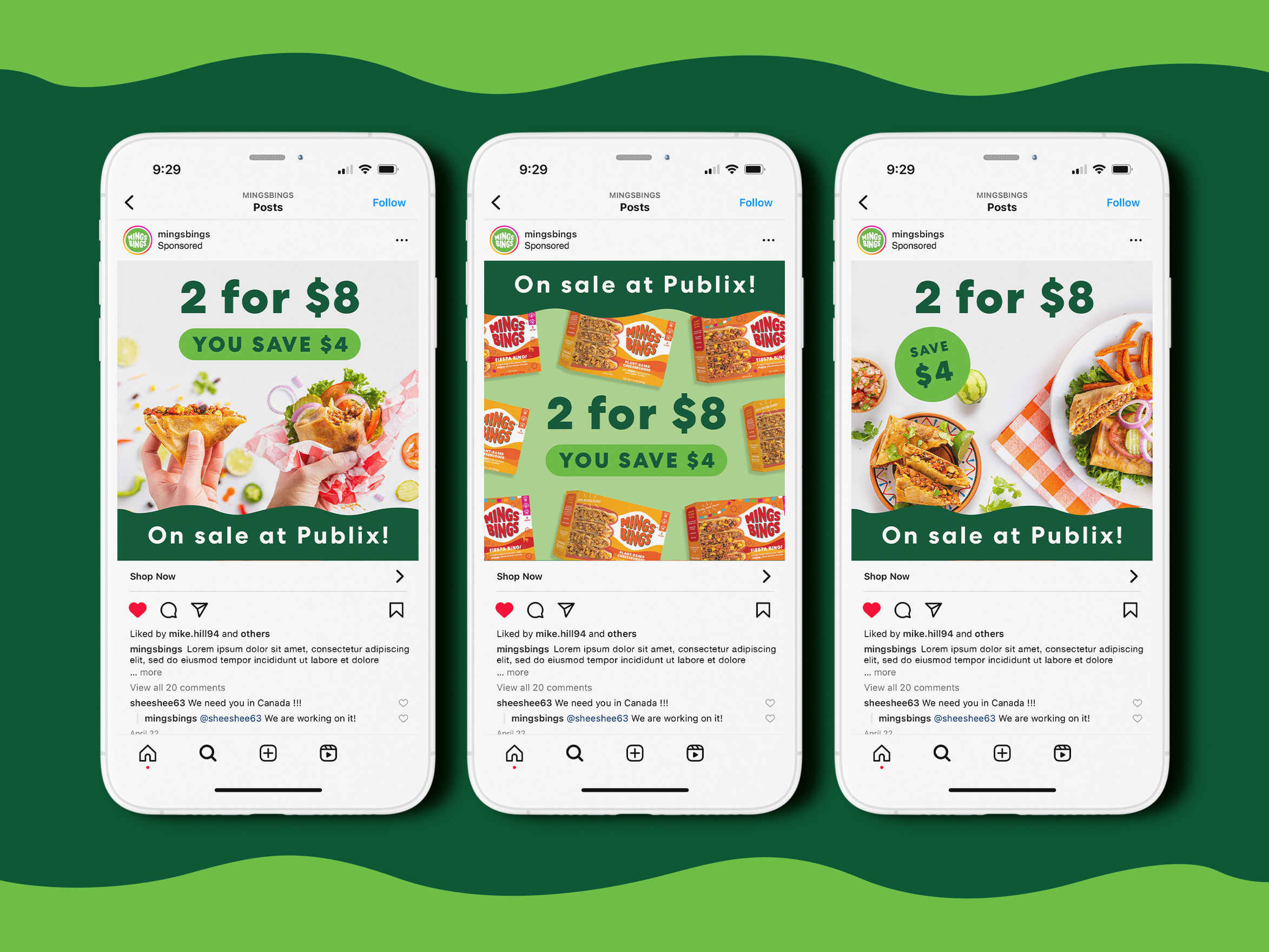 Social media design for CPG snack brand Snack Attack, promotional graphics suite for digital marketing and brand awareness campaigns featuring pretzels chips popcorn and crackers