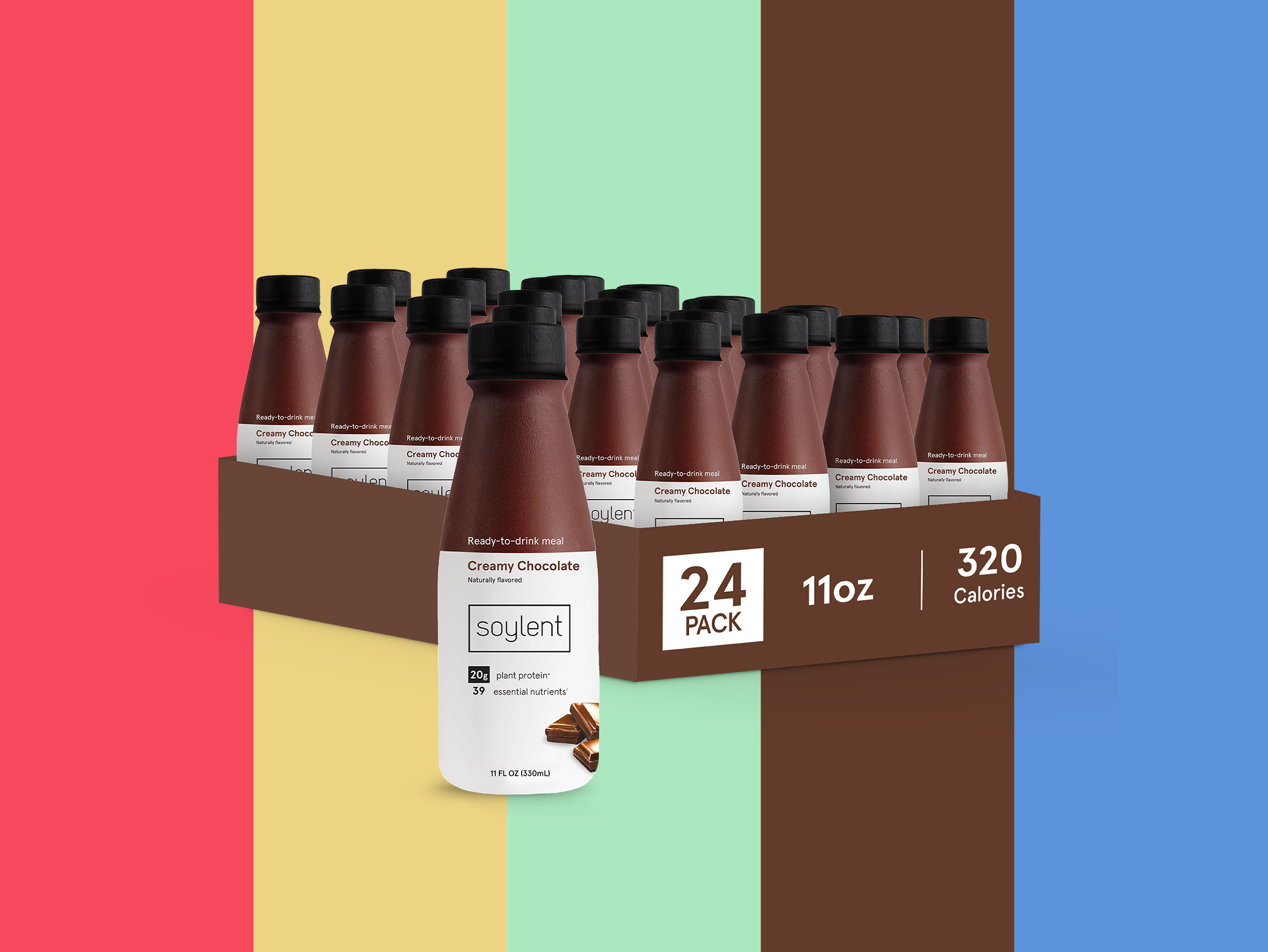 Retail packaging design for Pro Power protein drink multipack carrier optimized for CPG branding, trade marketing events, and retail display environments