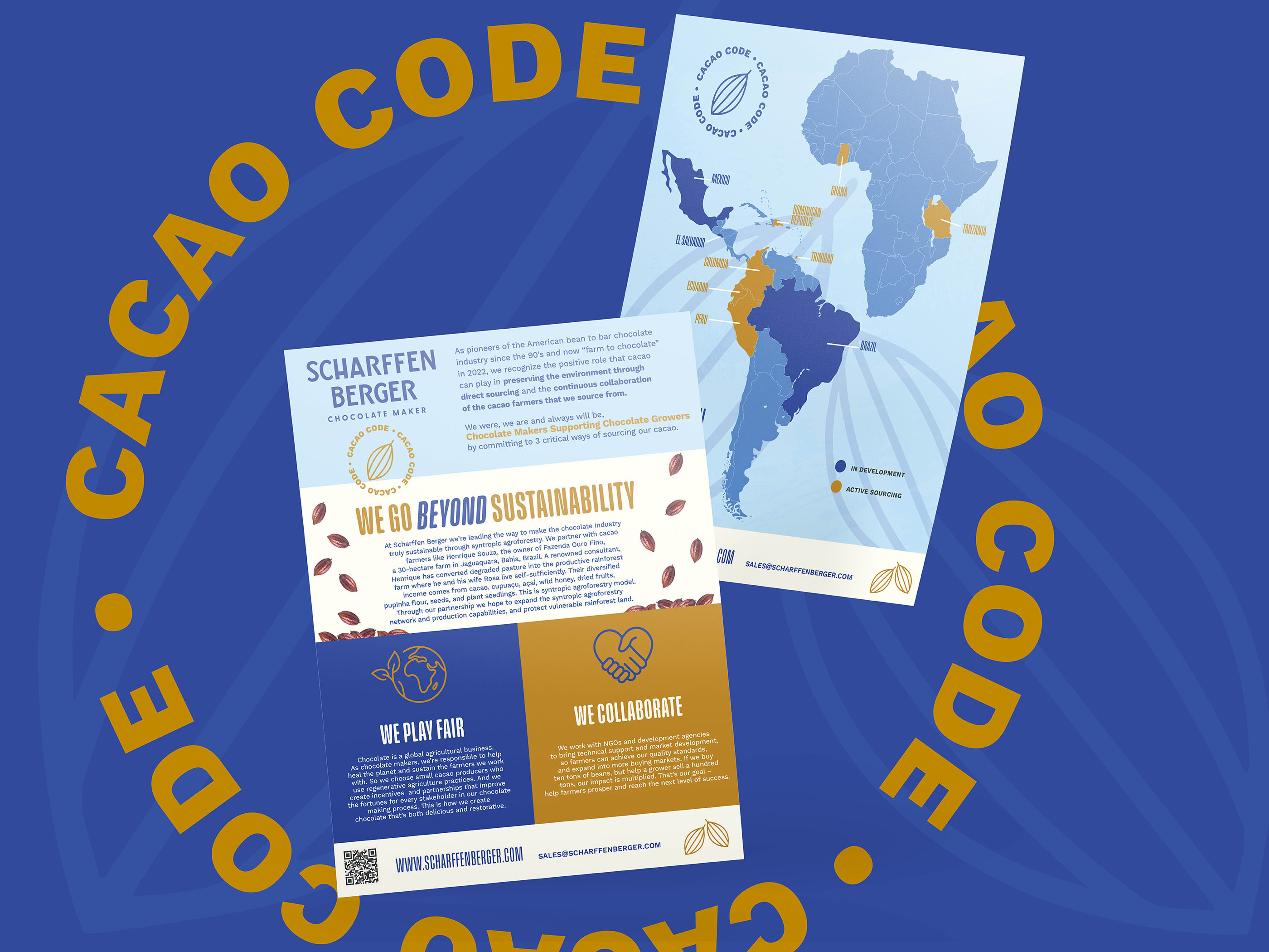 Sell sheet design for CPG snack brand, trade marketing flyer featuring product photography and promotional discount, optimized for events and retail activations