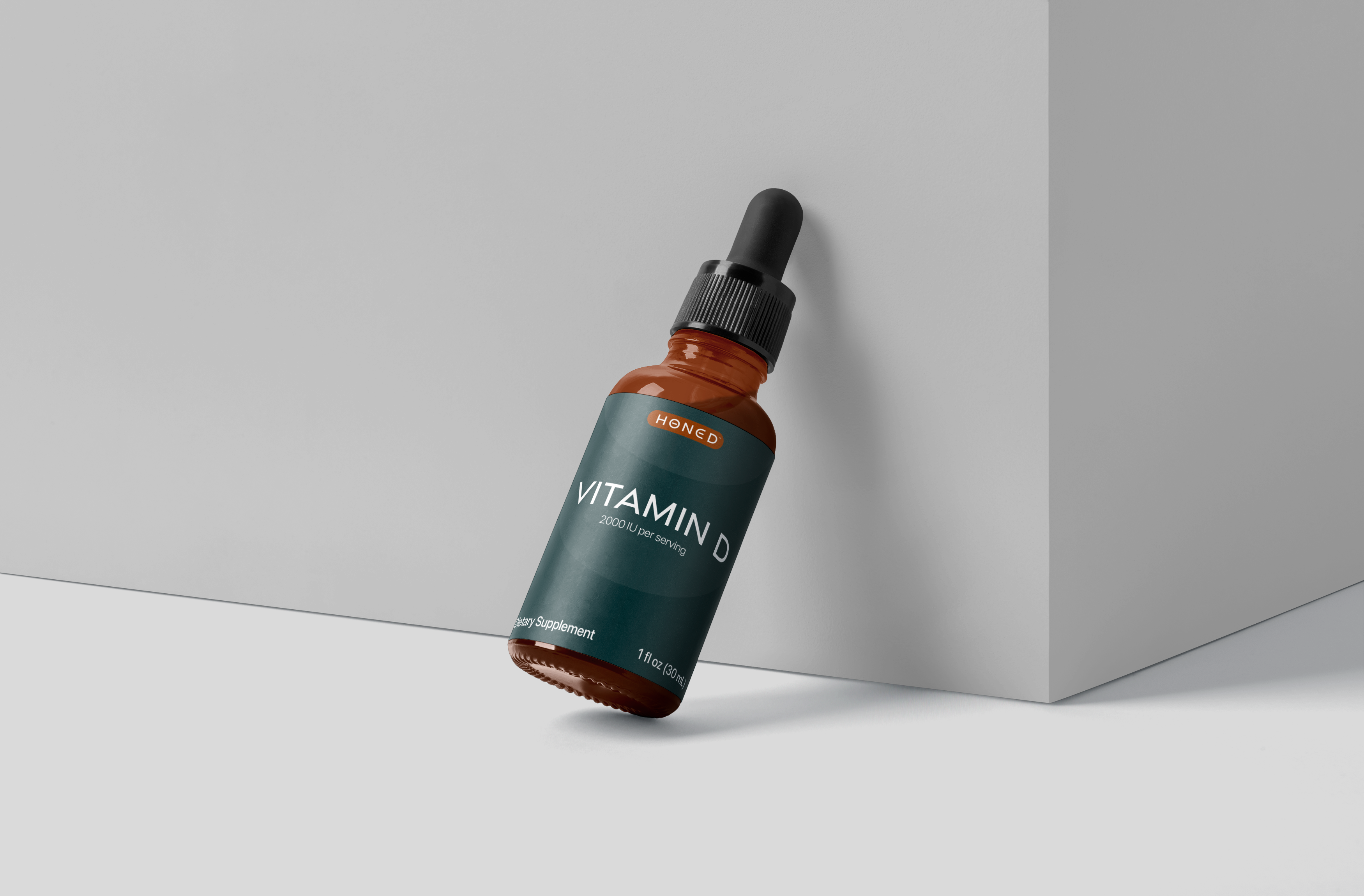 CPG packaging design and label branding for Vitamin D dietary supplements, retail product packaging with natural illustration style optimized for shelf impact and brand storytelling