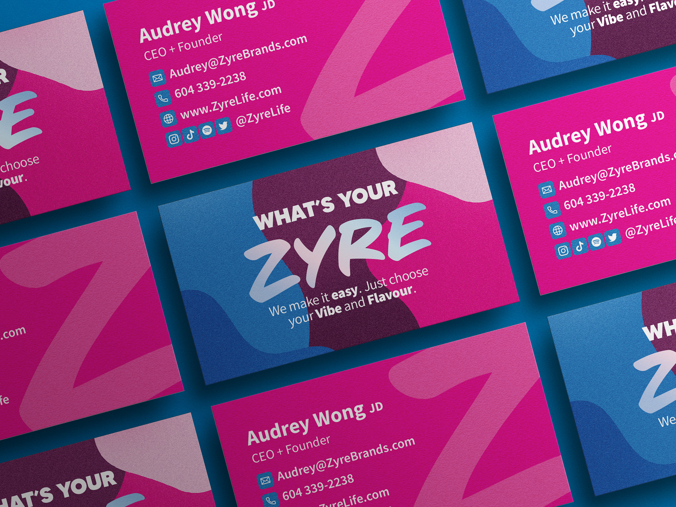 Business card design and print collateral for cannabis brand High Garden featuring logo branding and contact details optimized for trade shows and networking events