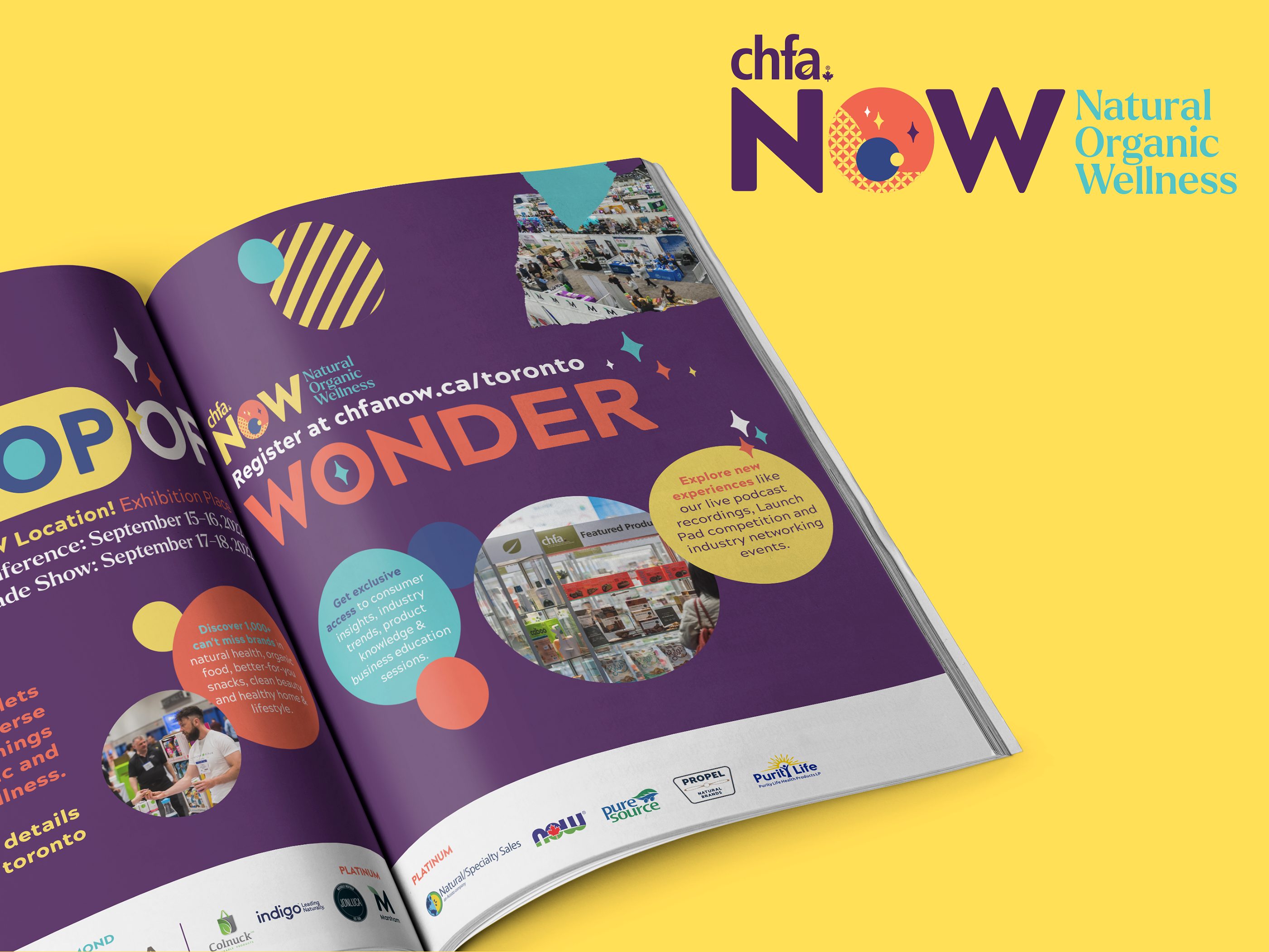 Print advertisement design for CPG snack brand Olyra, magazine ad layout used for trade marketing and retail promotions featuring product photography and brand messaging