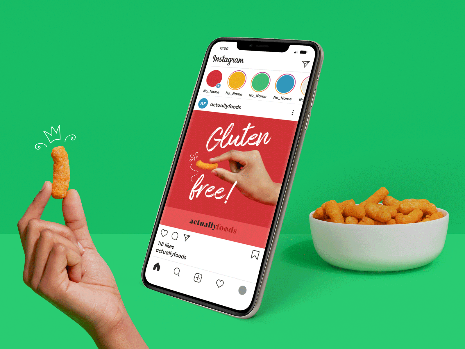 Animated social media asset for CPG retail marketing designed for nutritional snack brand promotion, digital trade marketing video for events and retail environments, motion design for consumer packaged goods