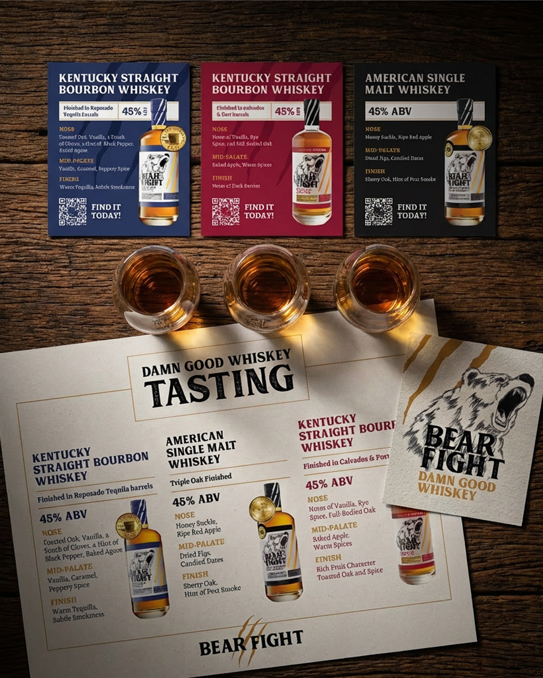 DarkRoast creative work for alcohol brands