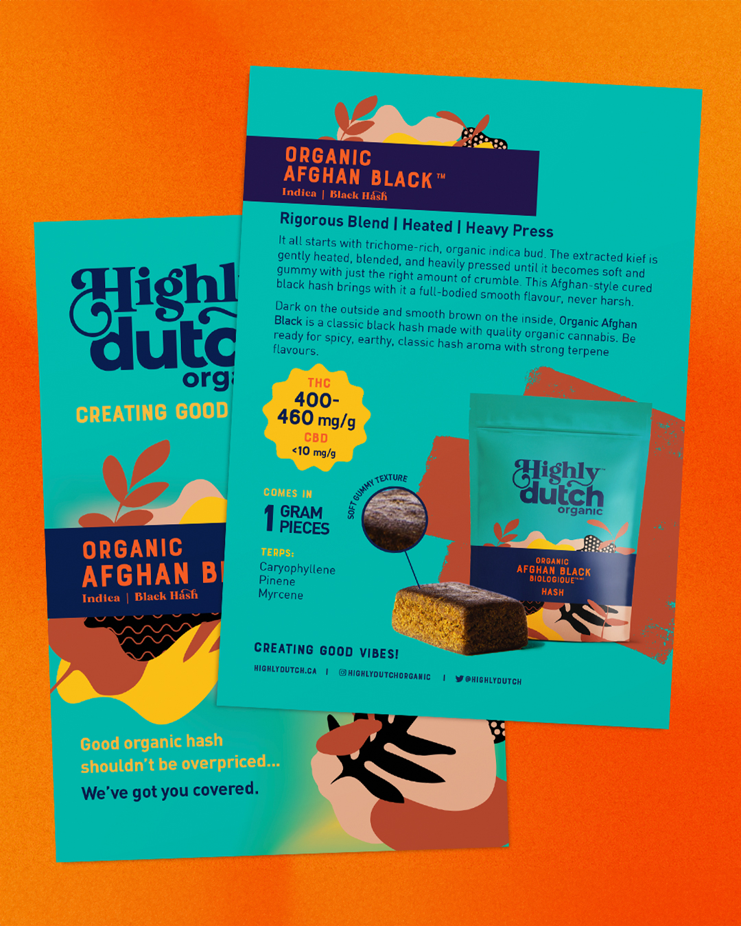 DarkRoast creative work for cannabis brands