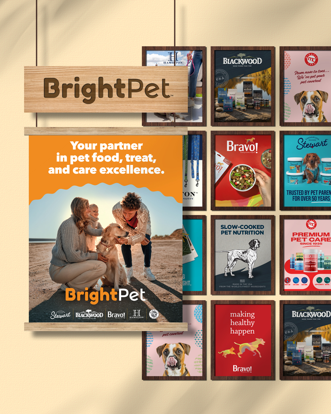 DarkRoast creative work for pet brands
