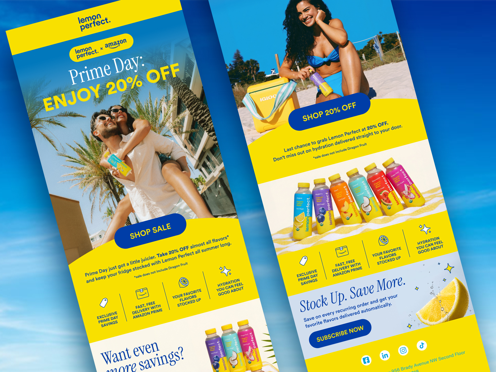 DarkRoast portfolio work for Beverage brands