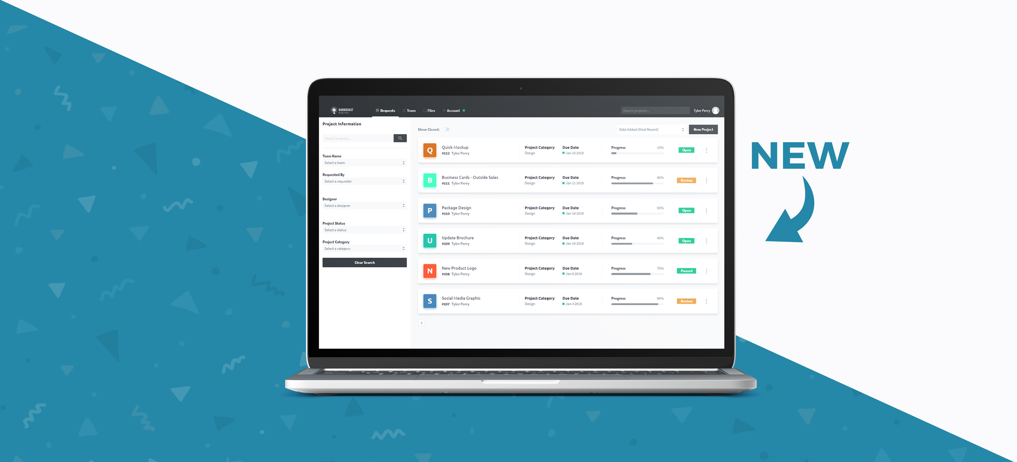 The NEW DarkRoast Digital Request Management System