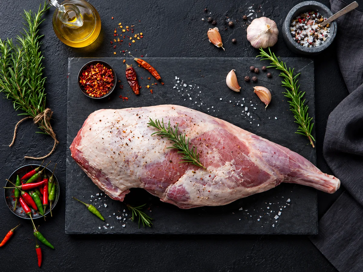 Gigot d'agneau halal, boucherie Discontal Clermont-Ferrand et Cournon