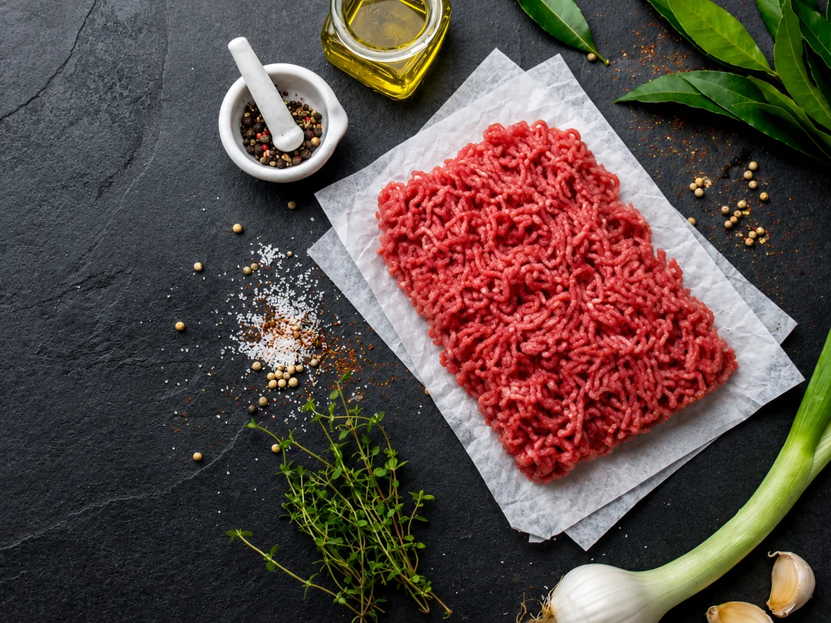 Viande hachée halal fraîche, boucherie Discontal