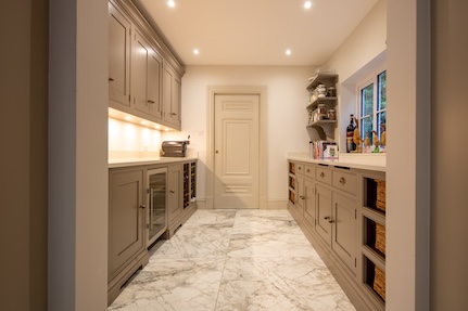 Hillside utility room and interior detailing