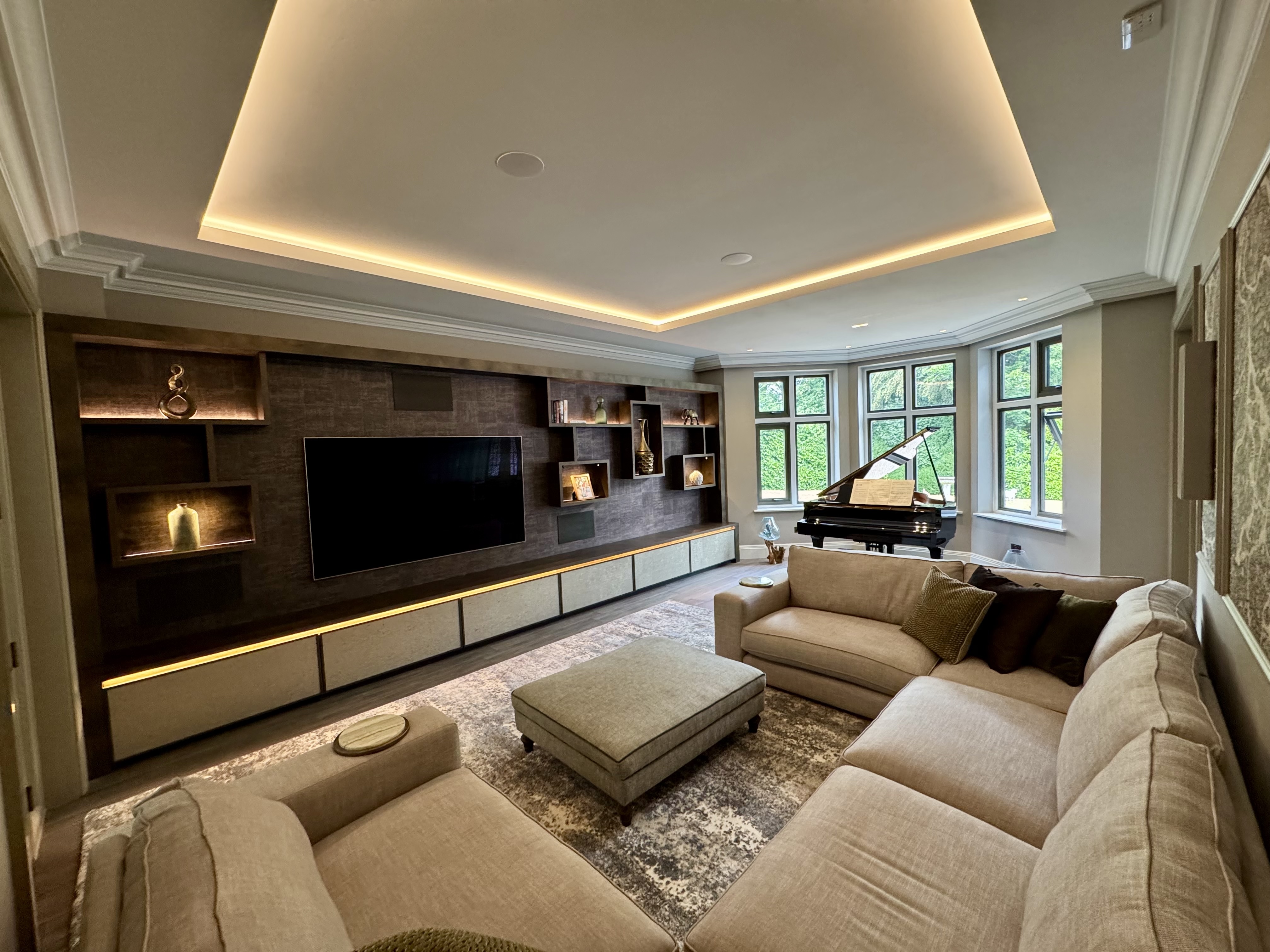 Completed front exterior of Langstone Manor, Purley