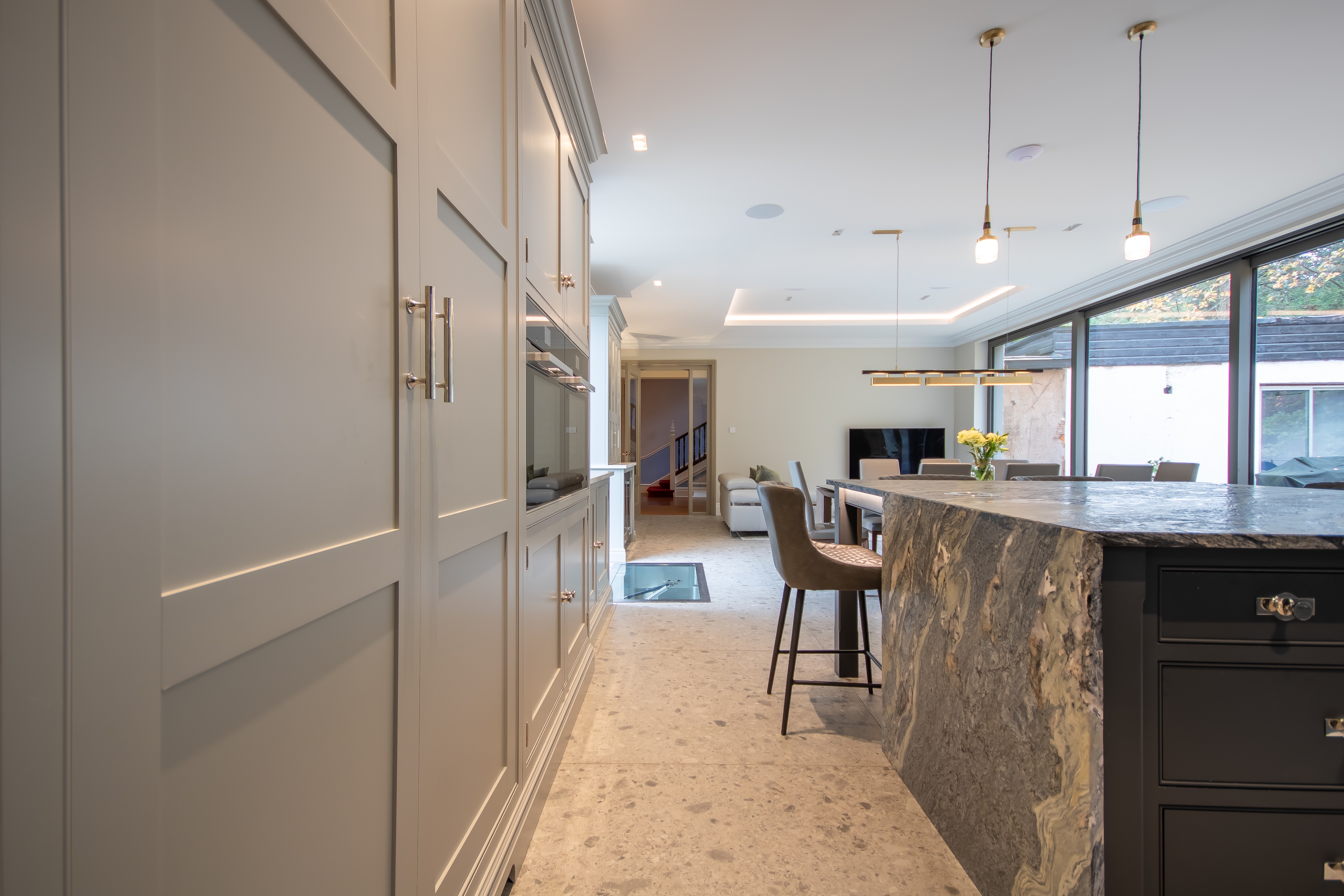 Langstone Manor open-plan kitchen and dining area