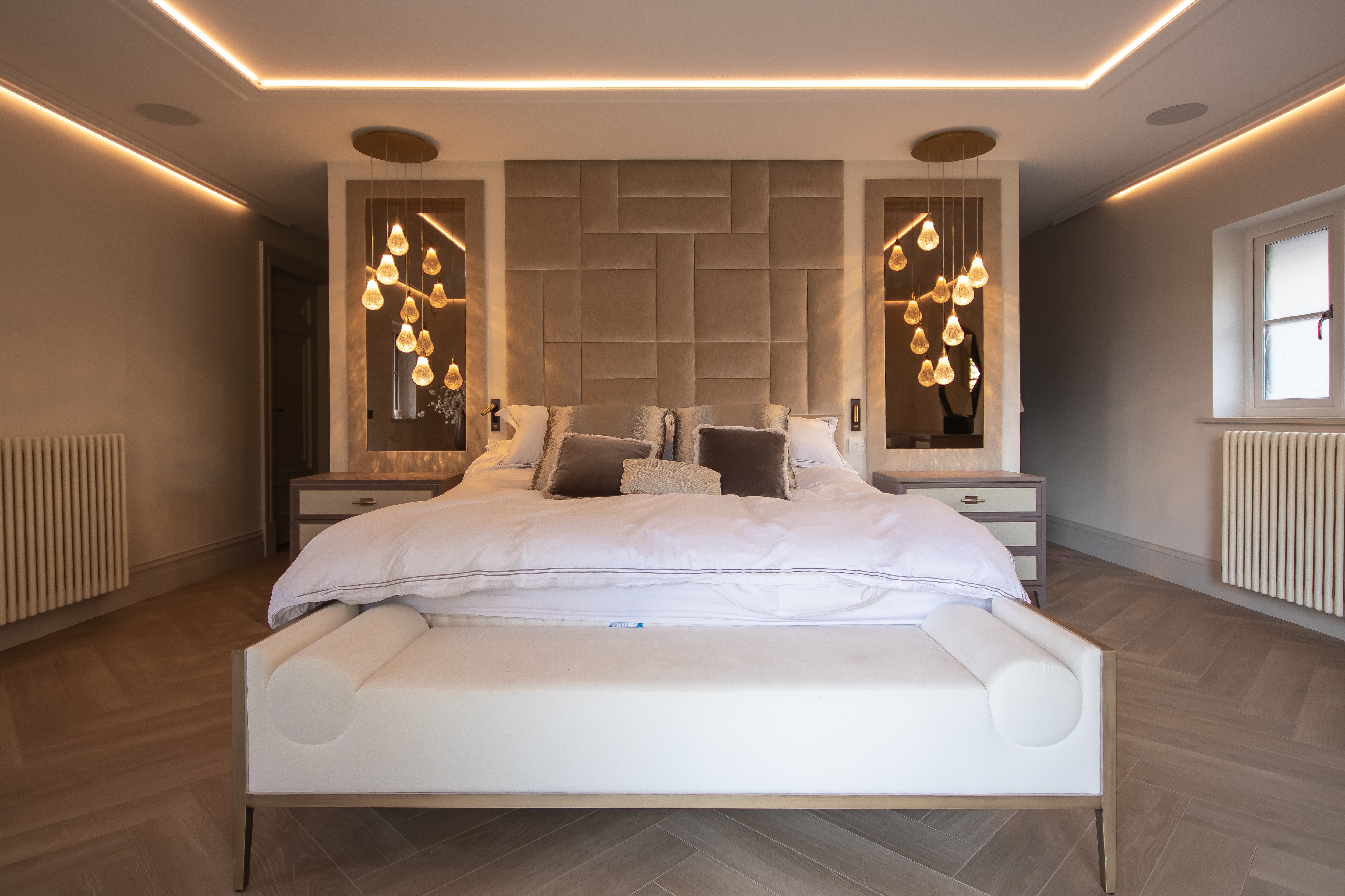 Completed principal bedroom at Hillside