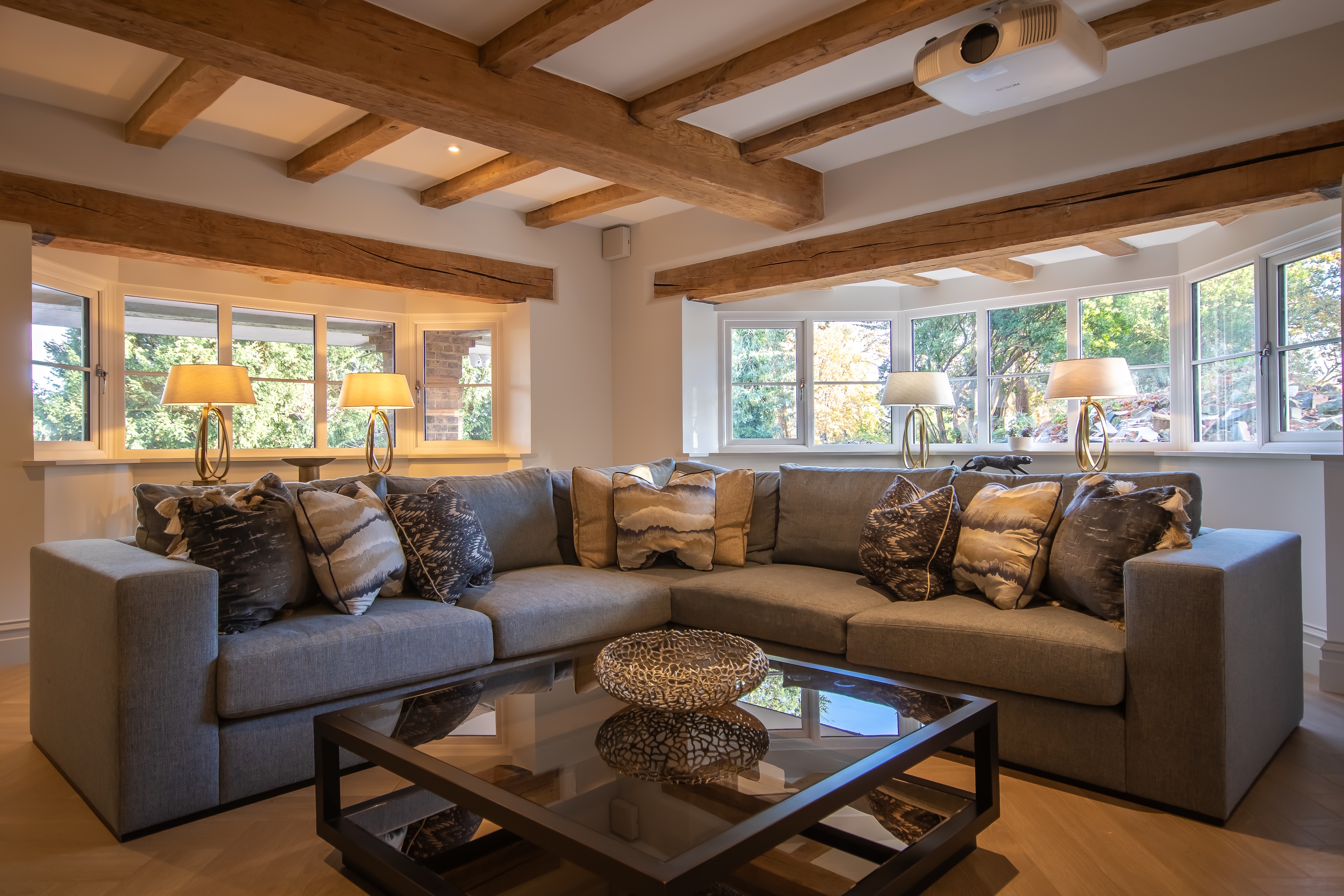Hillside open-plan living and garden connection