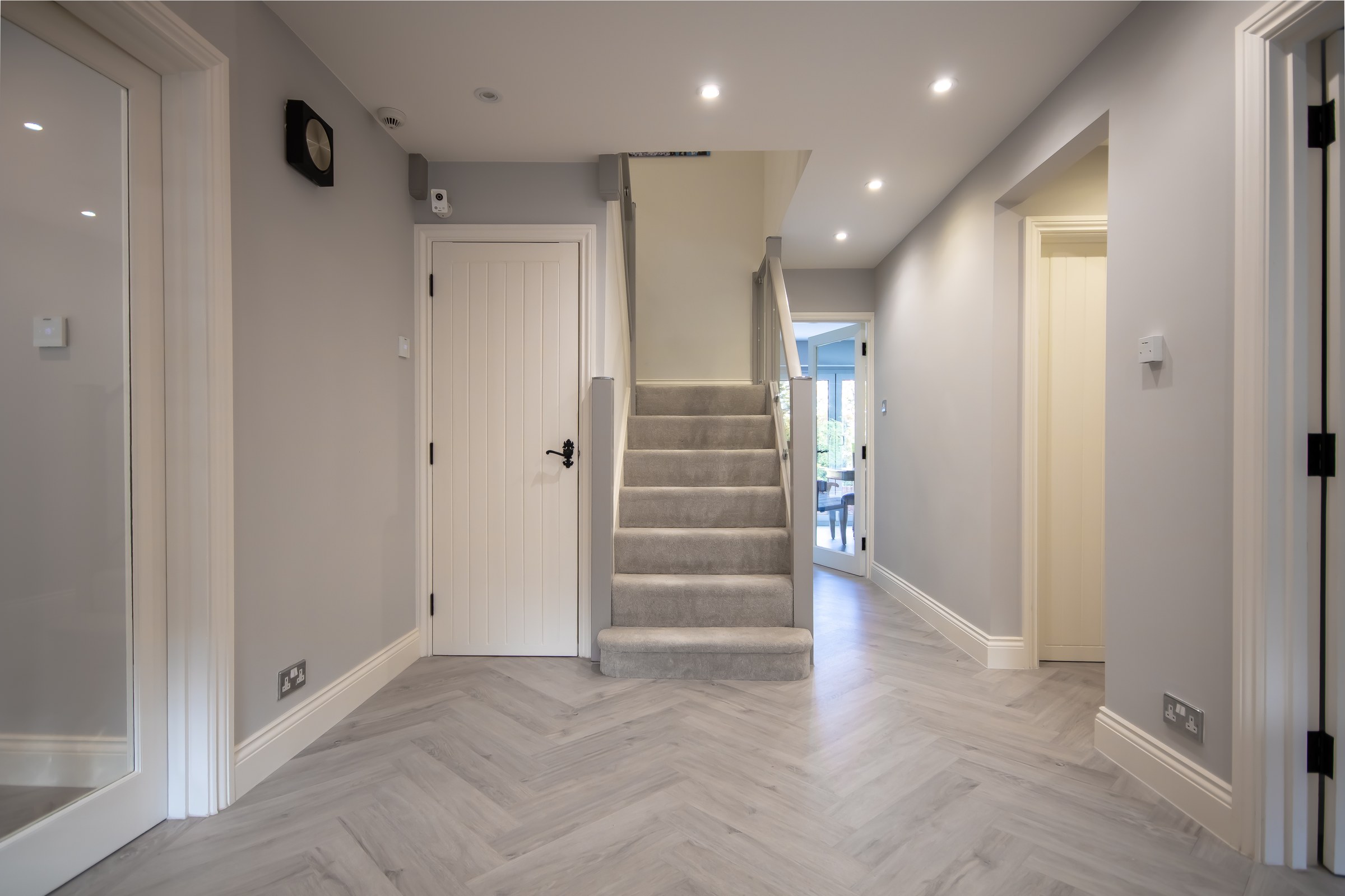Surrey Peaks refurbished entrance hall and staircase