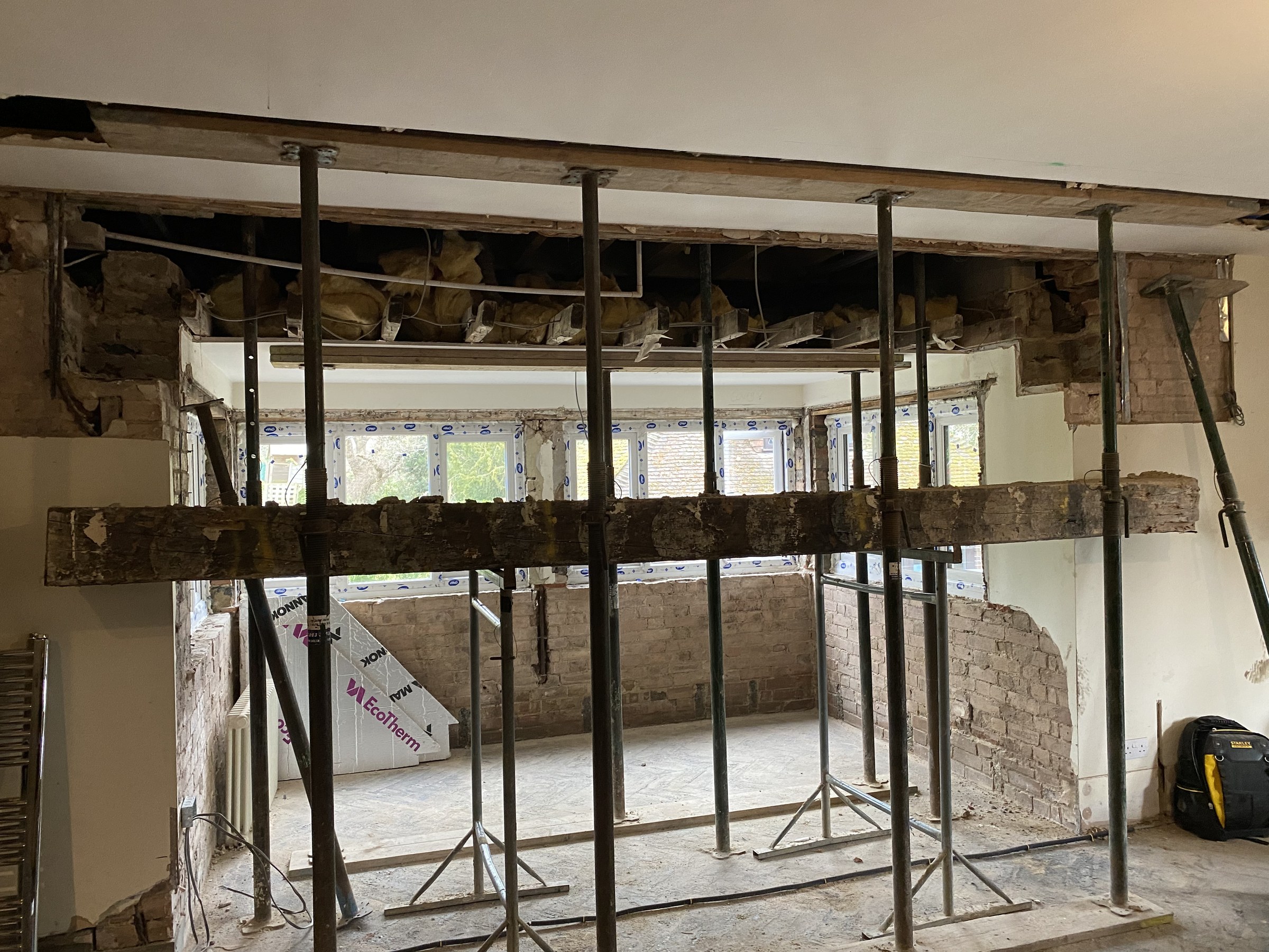 Major rear structural opening at Hillside