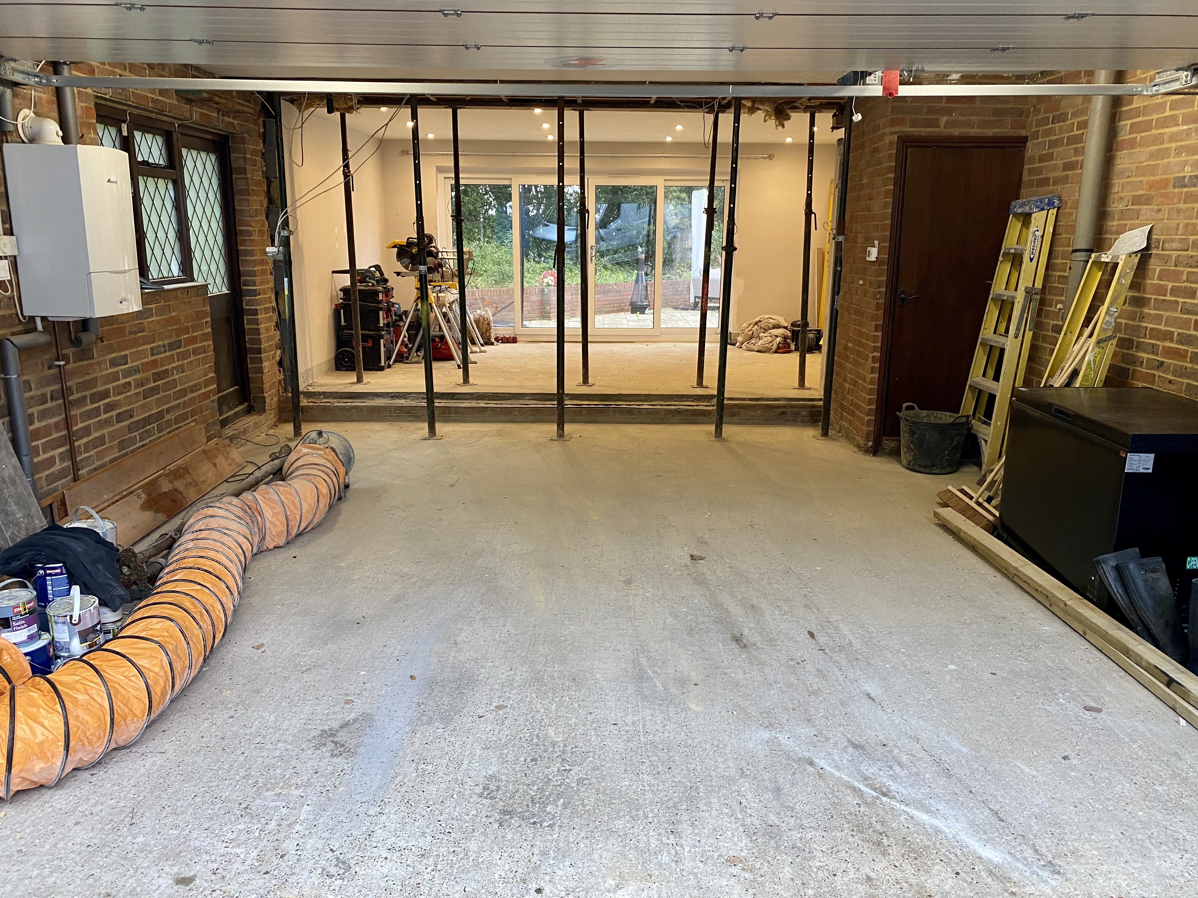 Ground-floor strip-out and structural opening works at Surrey Peaks