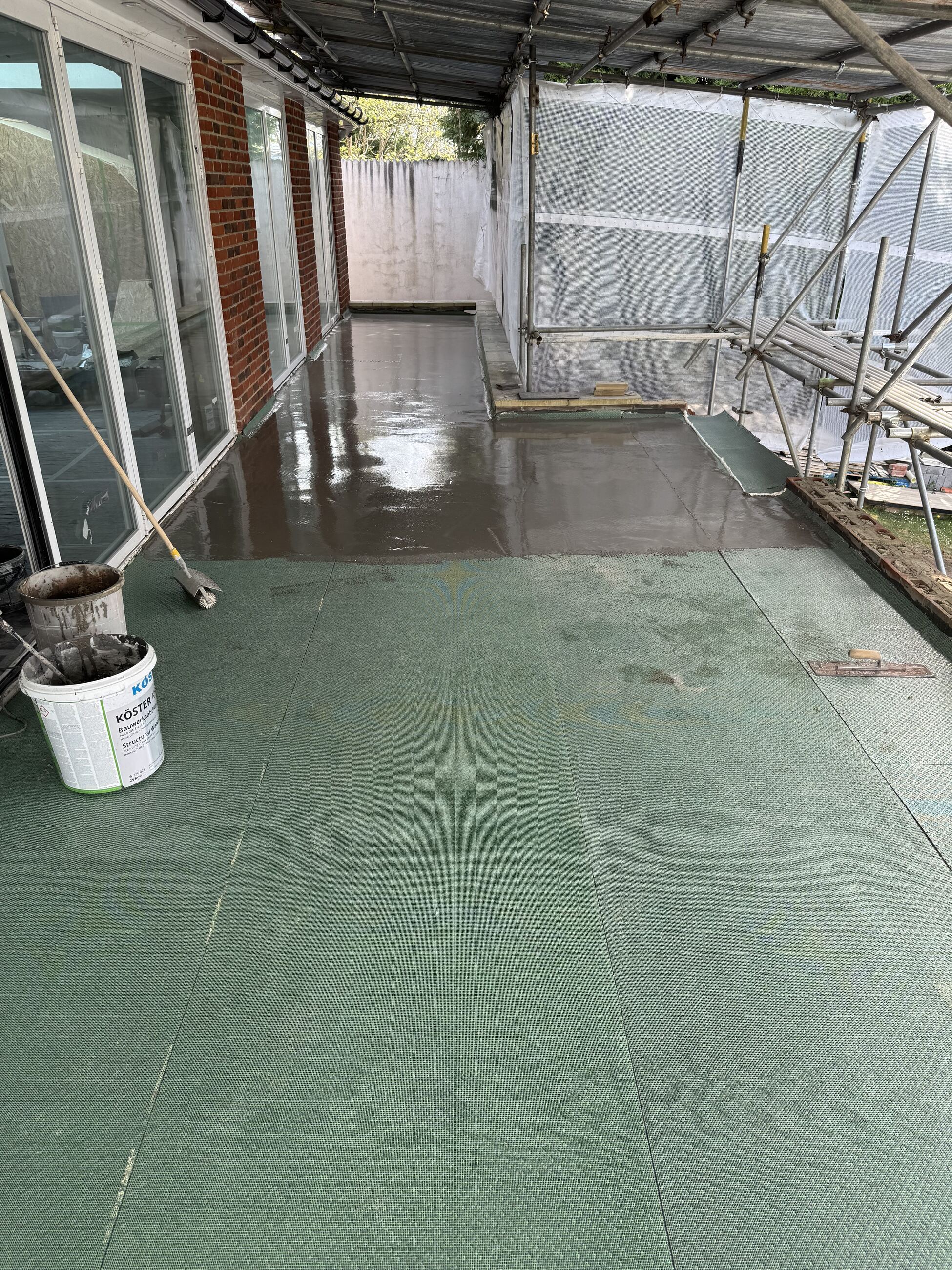 External waterproofing works during the Thornhill project