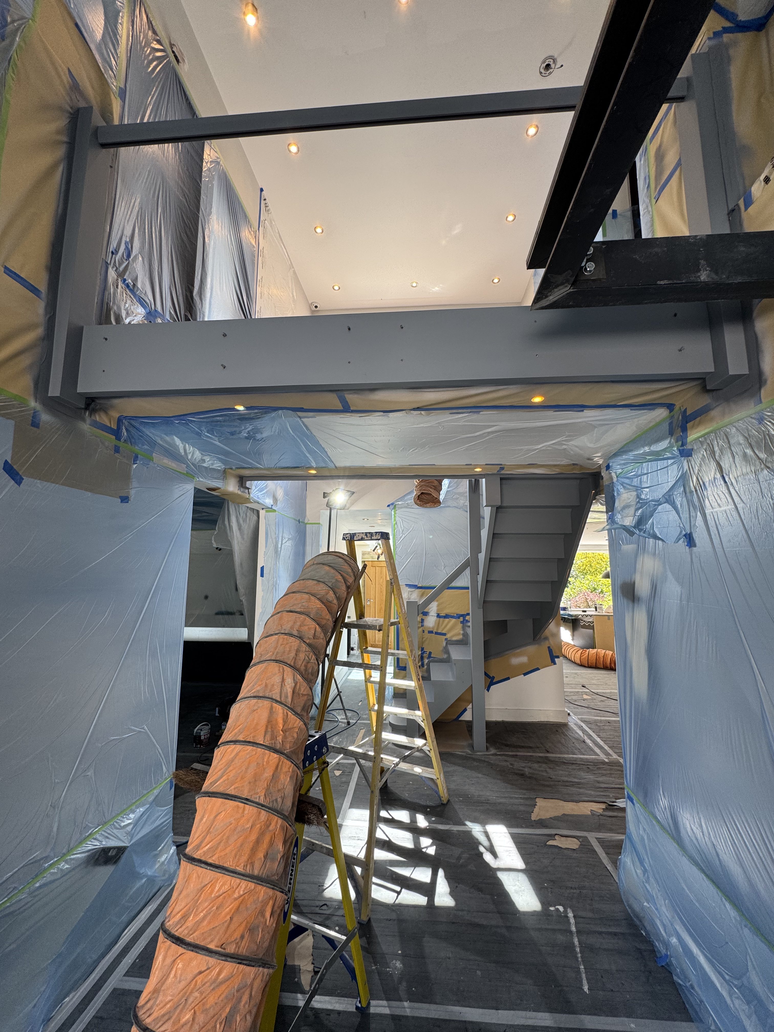 Bridge landing and double-height entrance works at Thornhill