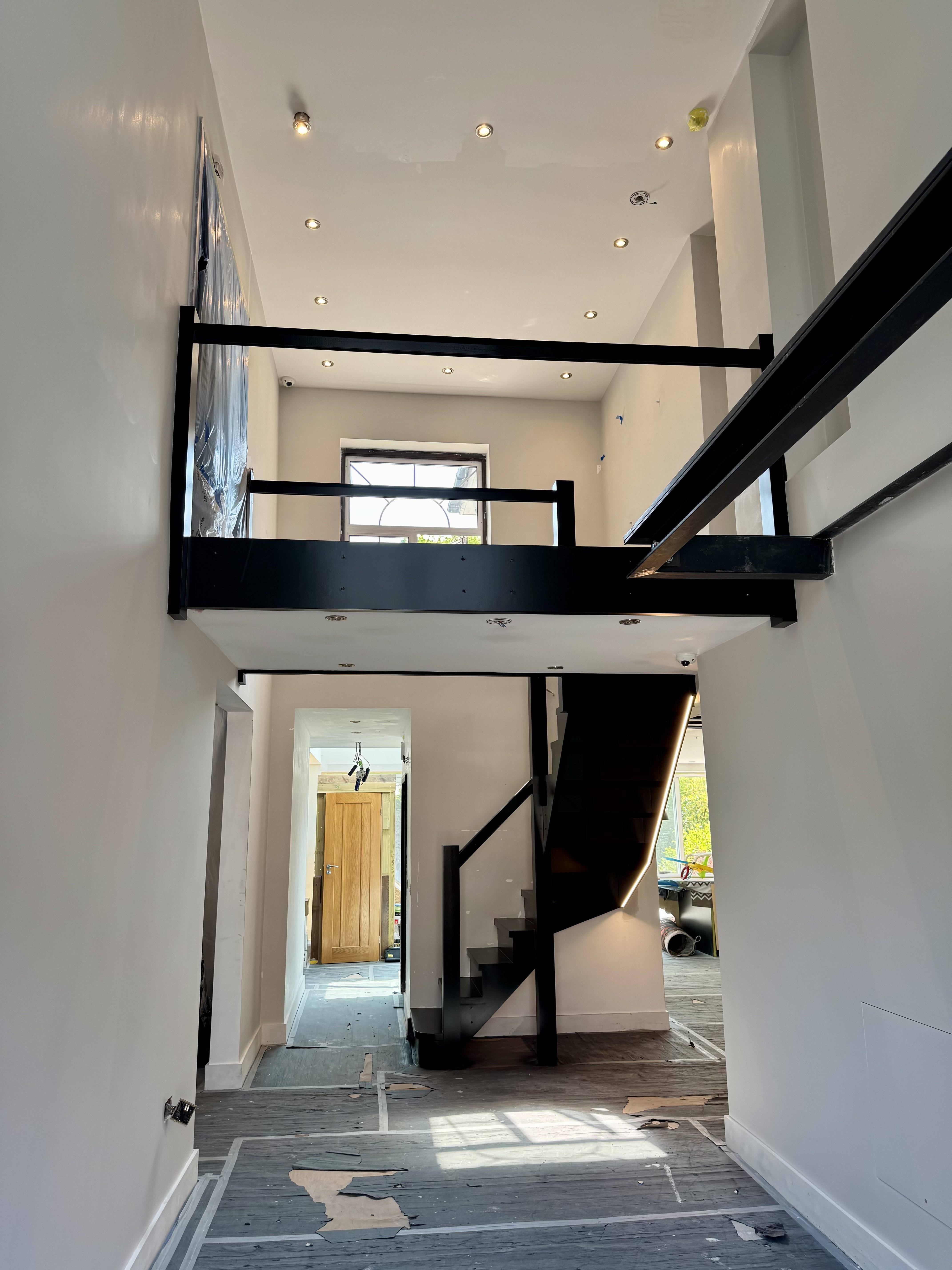 Bridge landing and staircase taking shape at Thornhill