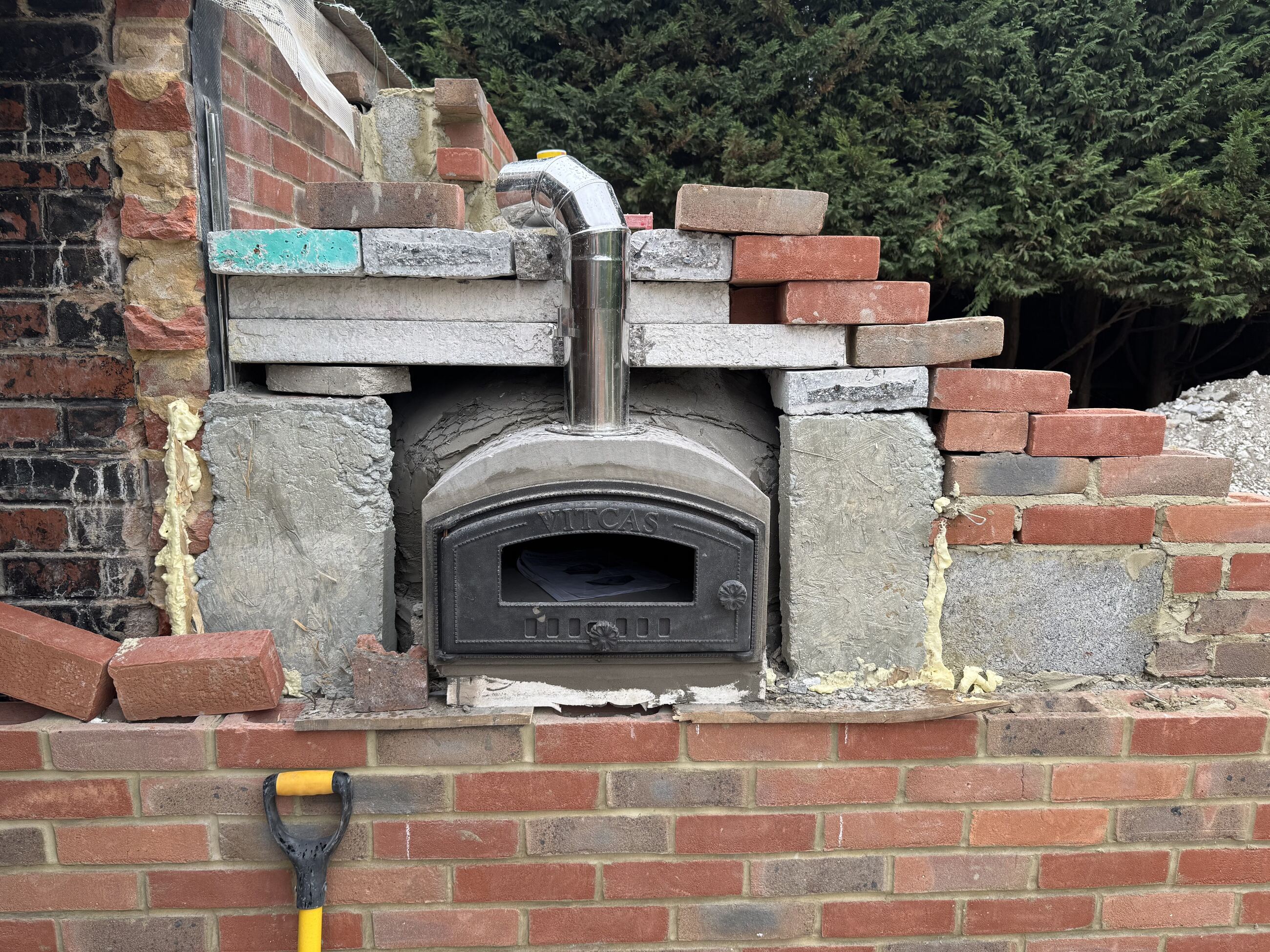 Current external construction detail during the Thornhill refurbishment