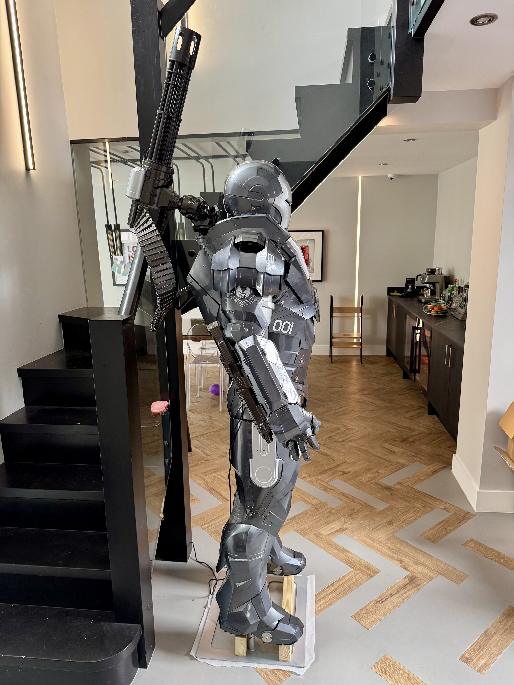 Display figure beside the Thornhill staircase
