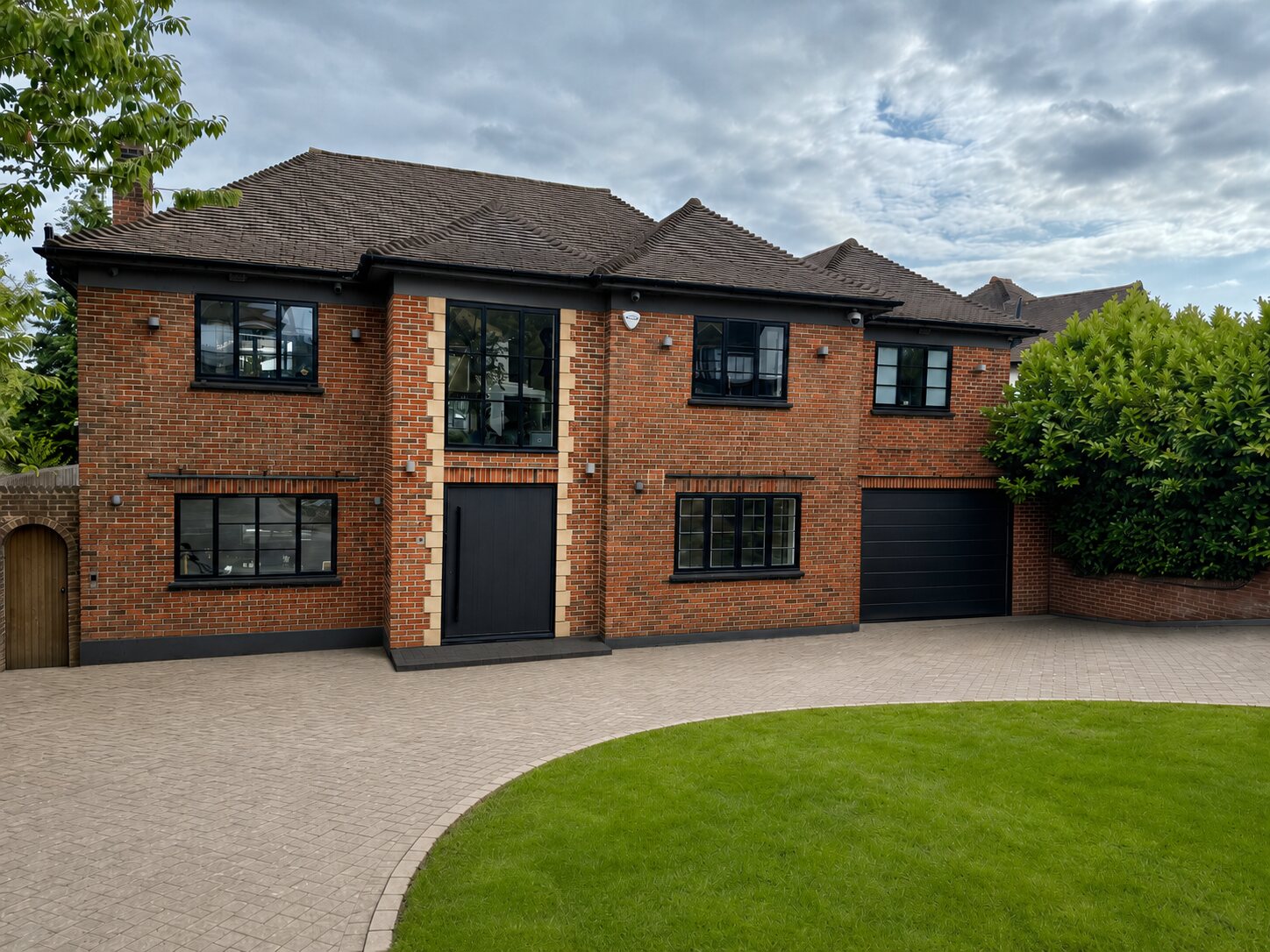 Front exterior of Thornhill during the current project preview