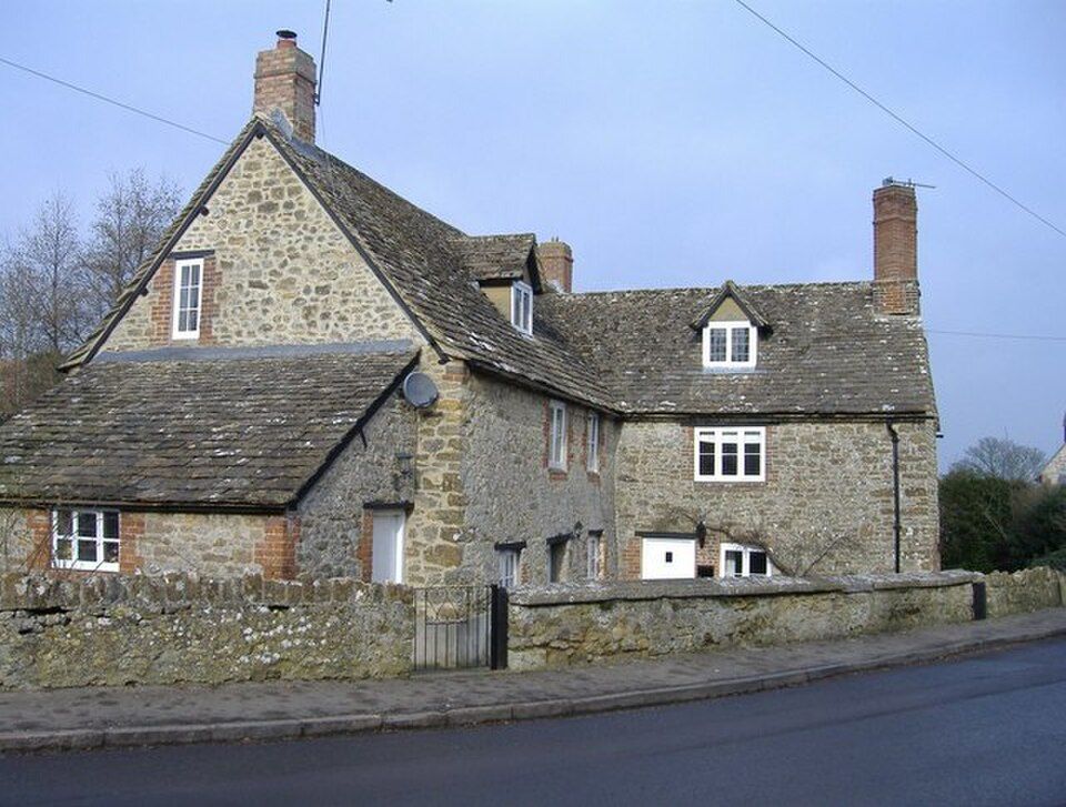Traditional cottages in Hannington