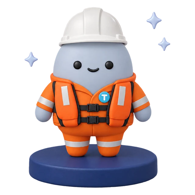 Taxpro character dressed as an offshore worker