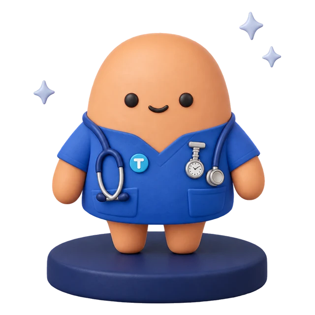 Taxpro character dressed as a nurse