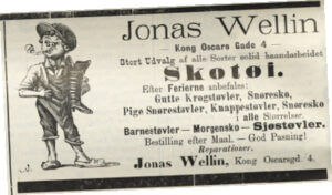 Klesannonser fra 1800-tallet