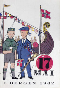 17. mai-programmet fra 1962 med vikingskipet