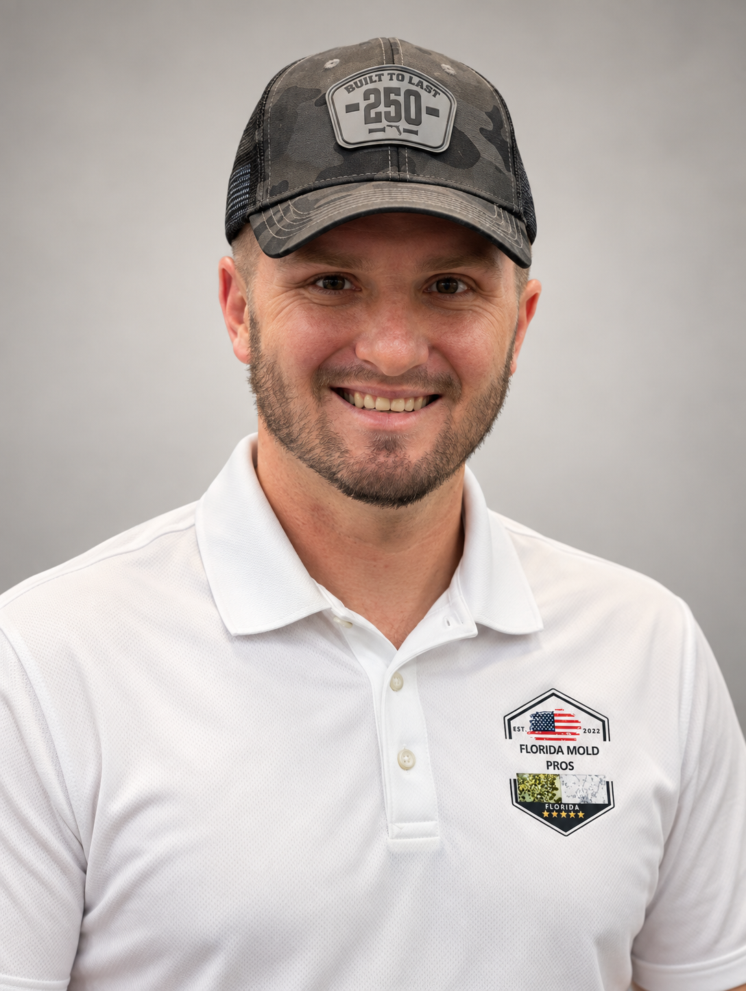 Austin Berger, owner of Florida Mold Pros, veteran-owned Florida mold assessor