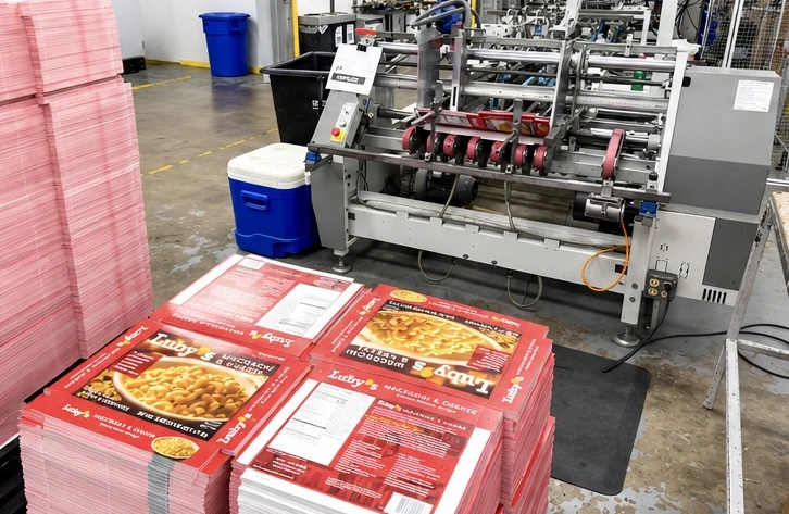 Folder-gluer with finished cartons