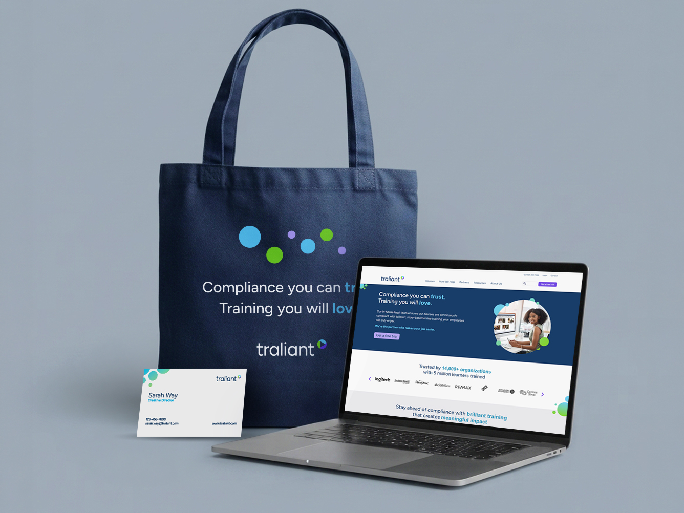 Traliant branding sample