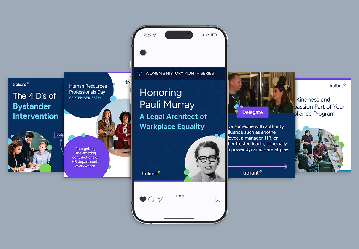 A selection of Traliant social posts