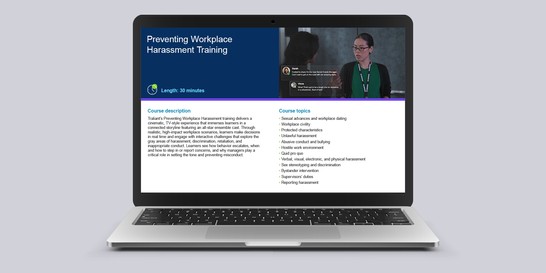 Traliant Presentation - Course Information