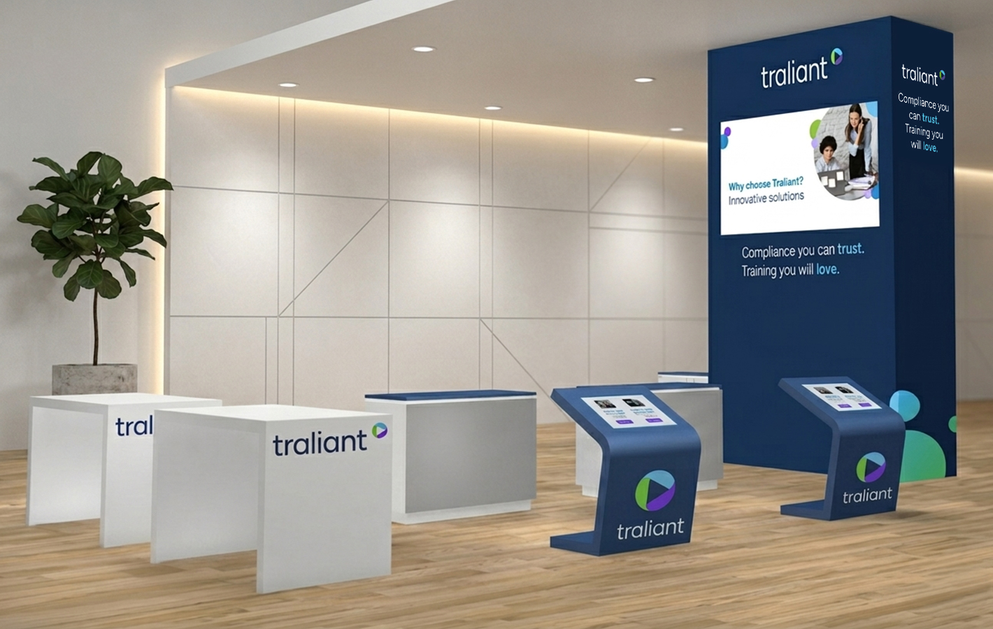 Traliant's Large Tradeshow Booth
