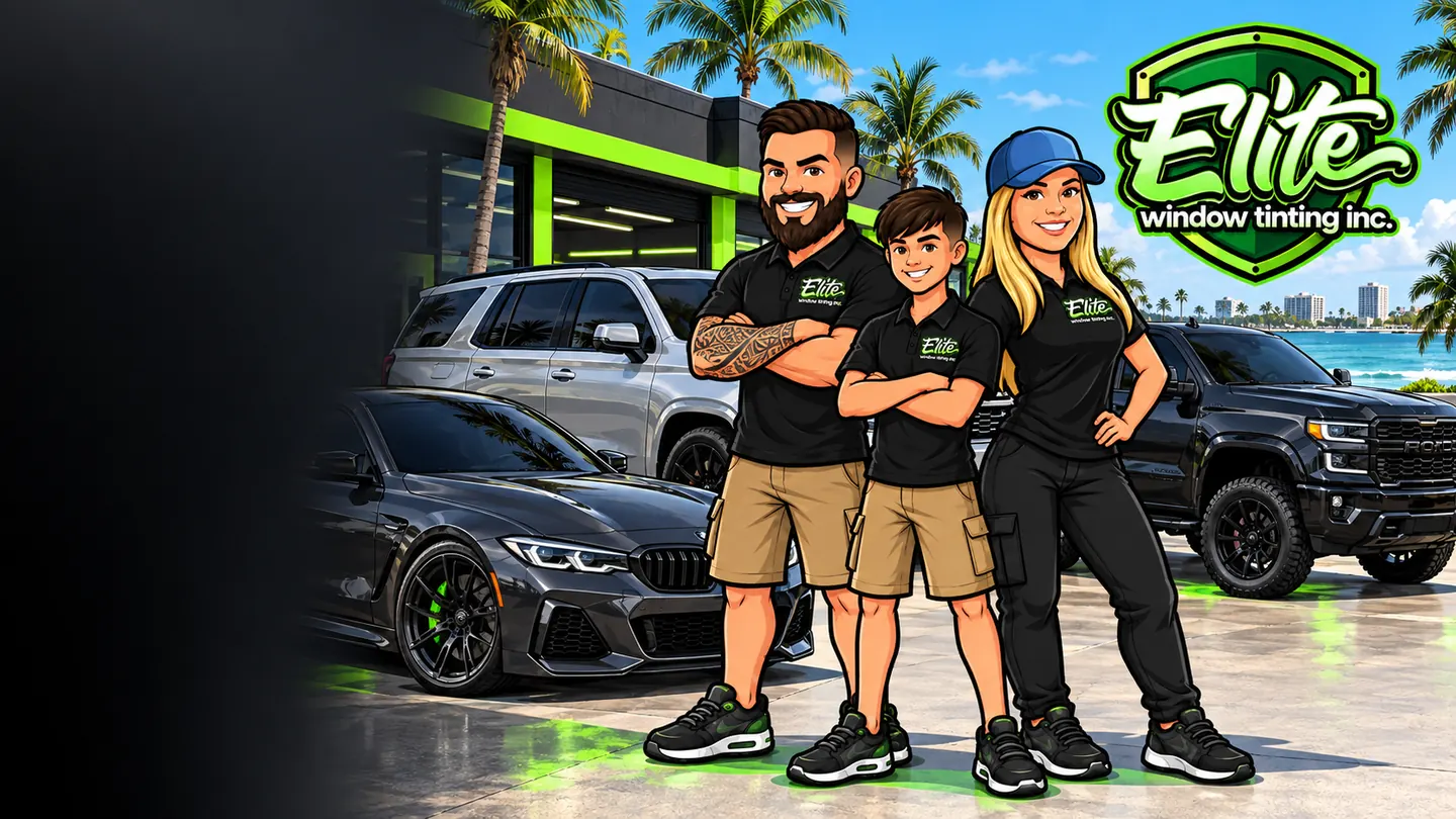 Illustration: the Elite crew with finished vehicles