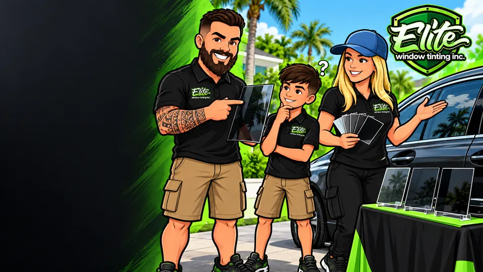 Illustration: the Elite crew answering questions with film samples