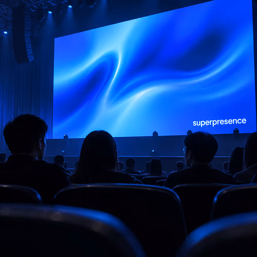 Superpresence website section visual
