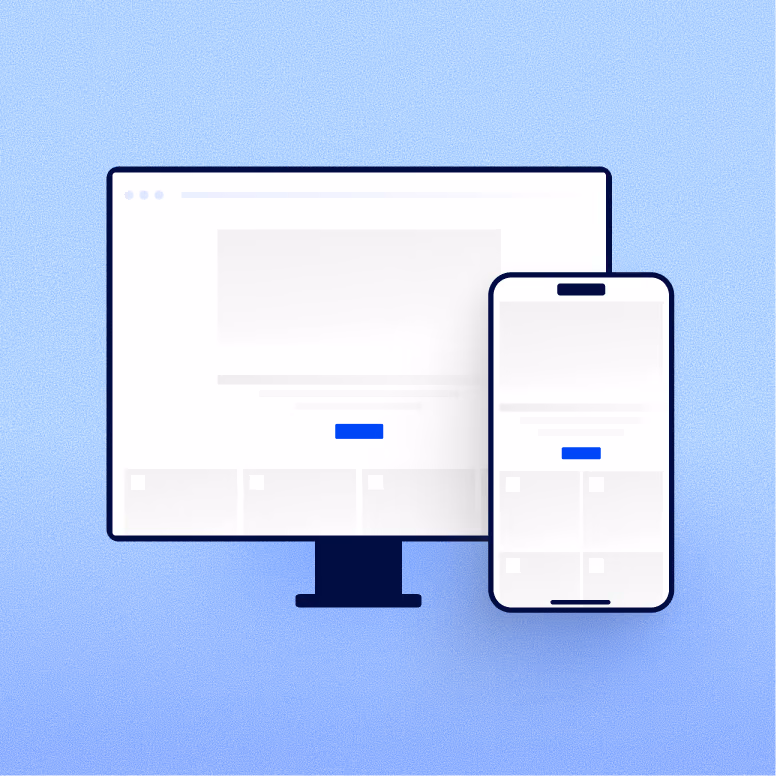 Illustration of a step in the Superpresence website process