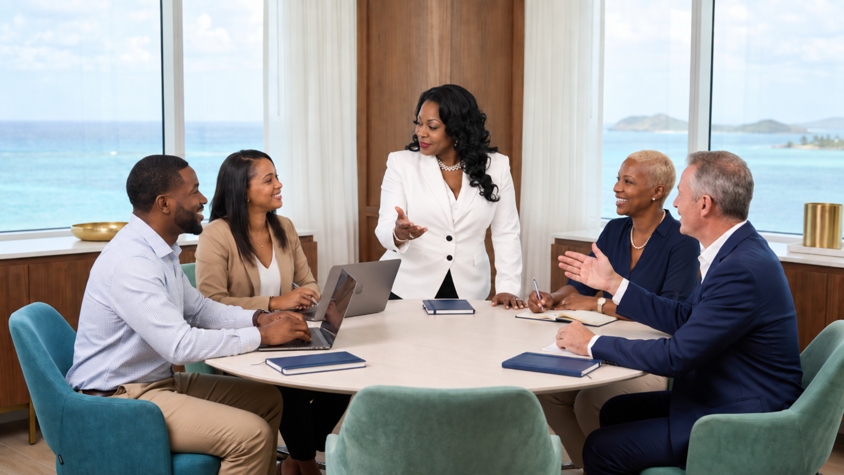 What we do - Chekema holding a meeting