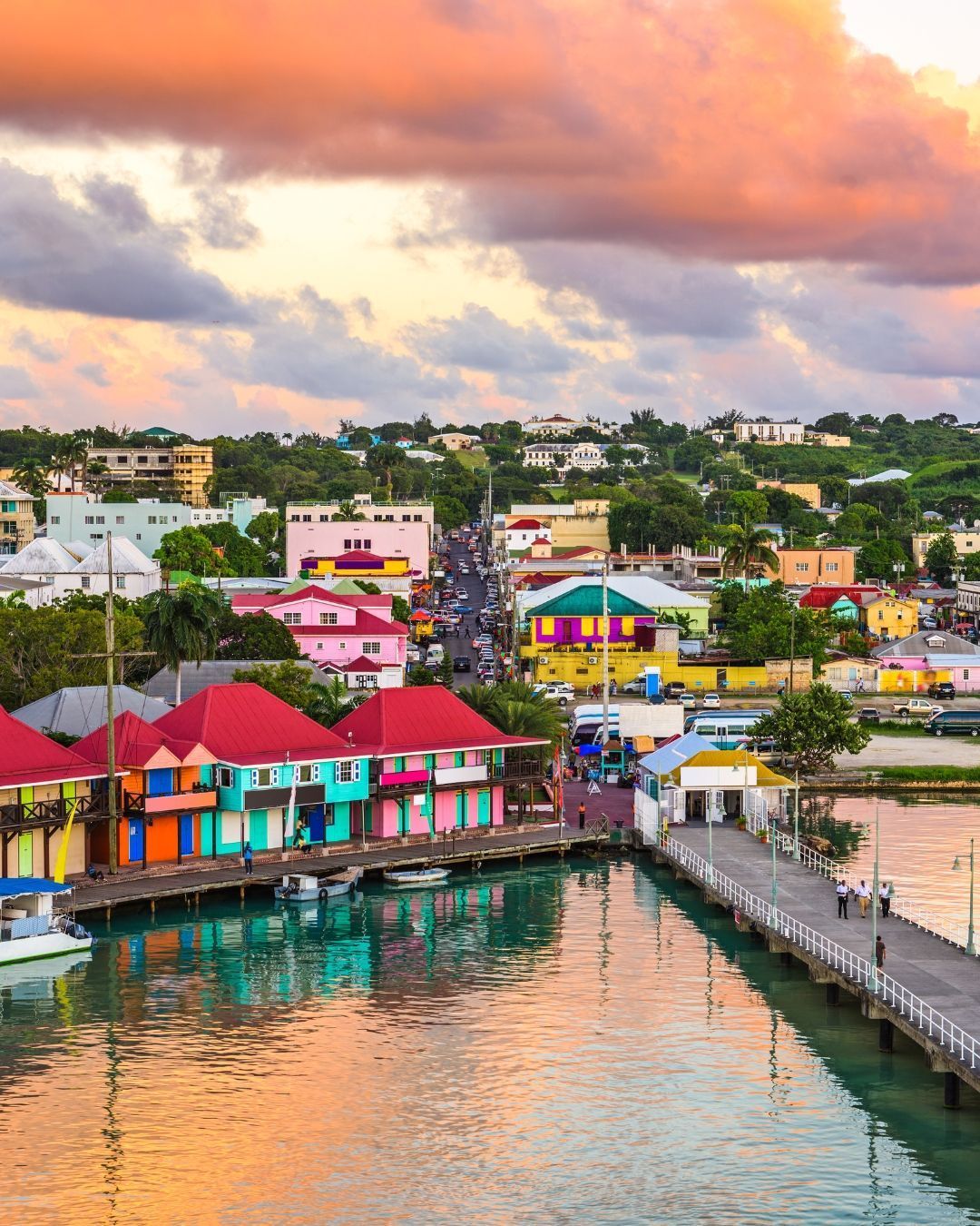 The Caribbean is not one story - An aerial view of a Caribbean town.
