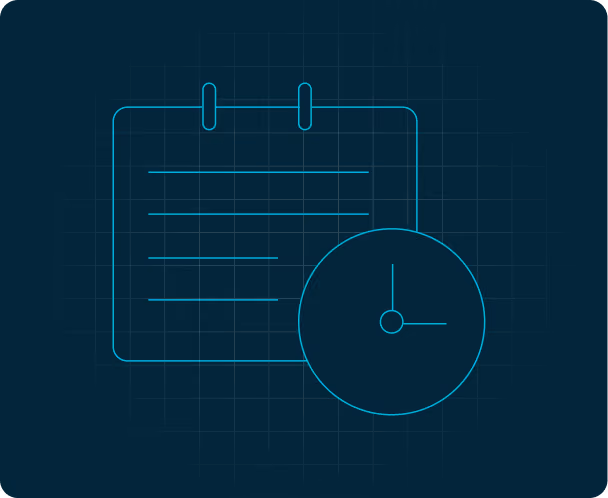 Illustration representing content deadlines and publishing