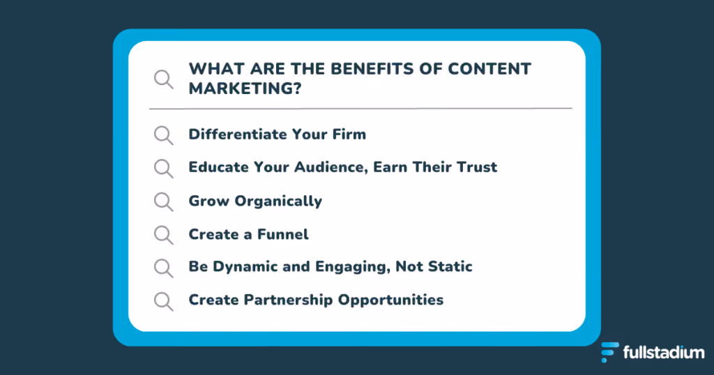content marketing benefits